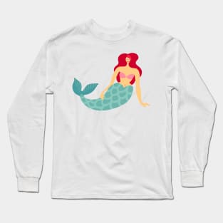 Toon Mermaid Long Sleeve T-Shirt